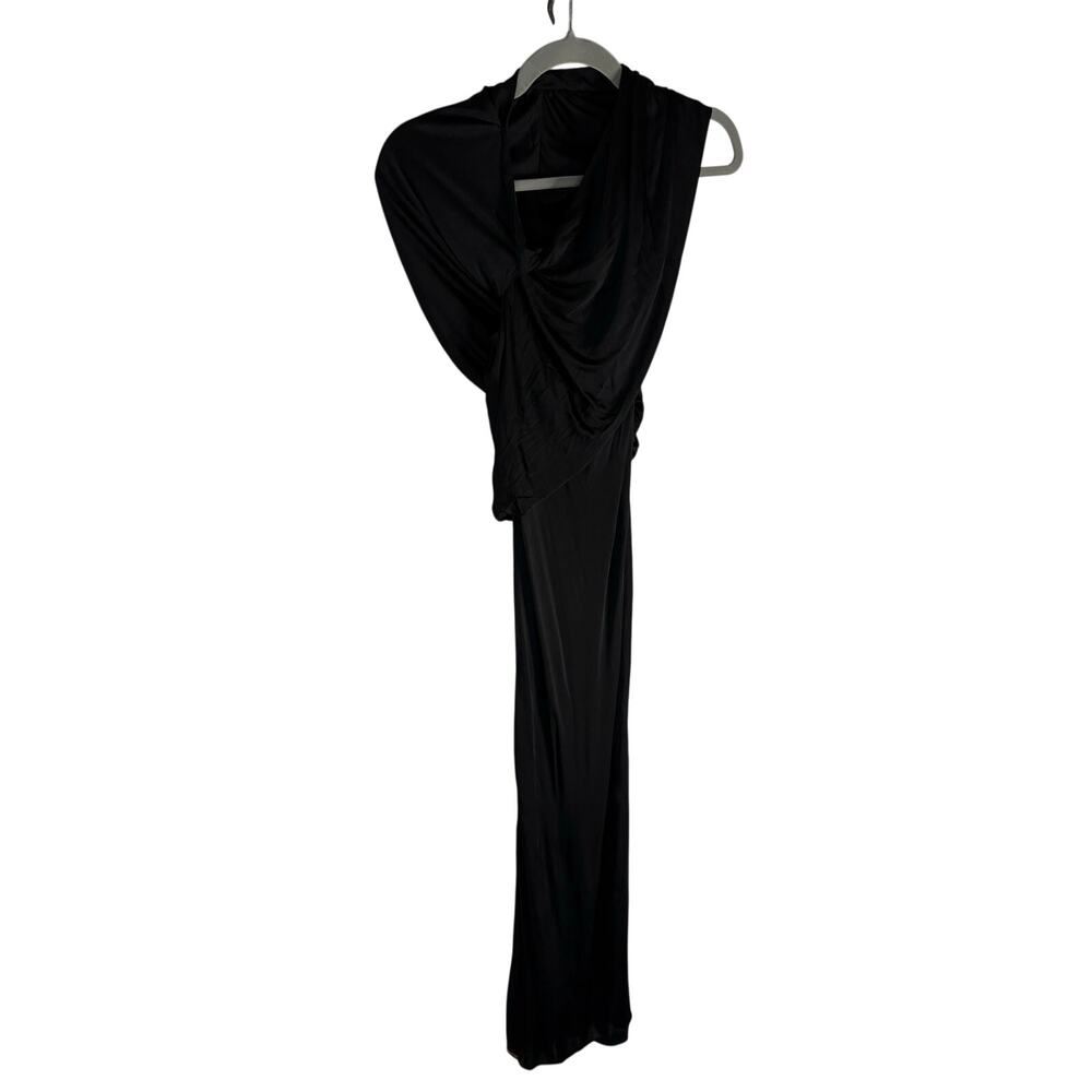 Saint Laurent Hooded Dress Halter Maxi Evening Formal Statement Party Runway Sz0 - Picture 5 of 12